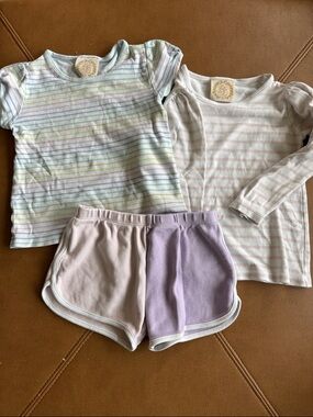 Beaufort Bonnet Company rainbow pastel Short set size 4T bundle